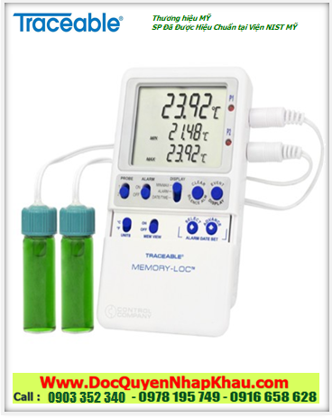 Nhiệt kế Vaccine Monitoring –50.00 đến 70.00°C, 6448 Memory-Loc™ Traceable® Datalogger